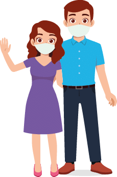 cute little boy with mom and dad together